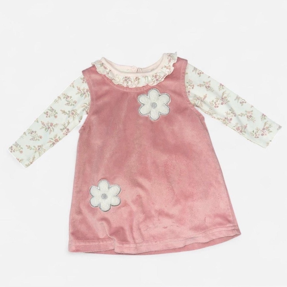 Charming Pink Floral Kids Dress